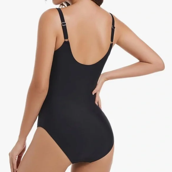 Women's Athletic One Piece Adjustable Straps swimsuit xl NWOT - Picture 2 of 7